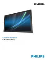 Philips Signage Solutions BDL6520EL User Manual preview