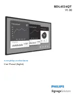 Предварительный просмотр 1 страницы Philips Signage Solutions BDL6526QT User Manual