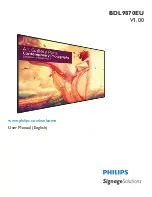 Preview for 1 page of Philips Signage Solutions BDL9870EU User Manual