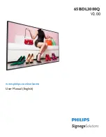 Philips SignageSolutions 65BDL3000Q/00 User Manual предпросмотр