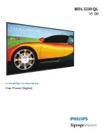 Philips SignageSolutions BDL3230QL User Manual preview