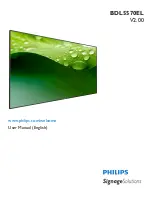 Preview for 1 page of Philips SignageSolutions BDL5570EL User Manual