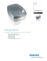 Philips SJA9190 - Caller ID Specifications preview