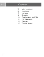 Preview for 2 page of Philips SJA9190 - Caller ID User Manual