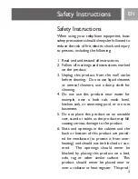 Preview for 3 page of Philips SJA9190 - Caller ID User Manual