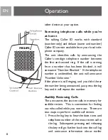 Preview for 8 page of Philips SJA9190 - Caller ID User Manual