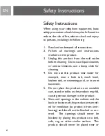 Preview for 6 page of Philips SJA9191 - Call Waiting Caller ID User Manual