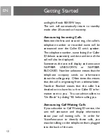 Preview for 12 page of Philips SJA9191 - Call Waiting Caller ID User Manual