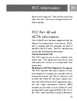 Preview for 23 page of Philips SJA9191 - Call Waiting Caller ID User Manual