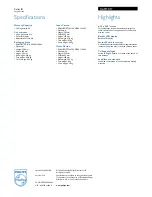 Preview for 2 page of Philips SJA9192 Specifications