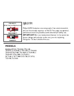 Предварительный просмотр 1 страницы Philips SJB5191/37 Datasheet