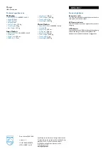 Preview for 2 page of Philips SJM2204 Specifications