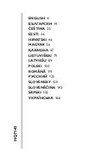 Preview for 1 page of Philips SK-HQ7140 User Manual