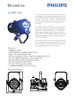 Preview for 1 page of Philips SL PAR 150 Technical Specifications