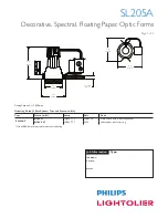 Предварительный просмотр 1 страницы Philips SL205A Specification