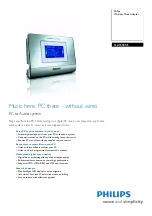 Предварительный просмотр 1 страницы Philips SLA5500NS Specifications