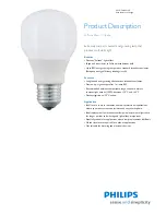 Philips Softone ESaver T-shape Product Description preview