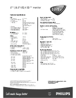 Preview for 2 page of Philips SoHo 107E20 Specifications