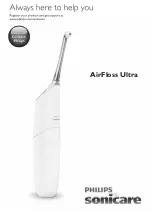Philips Sonicar AirFloss Ultra HX8331/11 User Manual preview