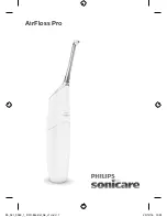 Preview for 1 page of Philips sonicare AirFloss Pro User Manual