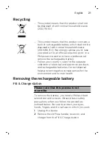 Preview for 21 page of Philips Sonicare AirFloss Ultra FS1000 Manual