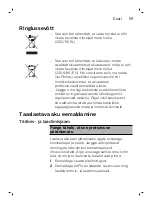 Preview for 59 page of Philips Sonicare AirFloss Ultra FS1000 Manual