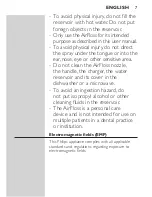 Preview for 7 page of Philips Sonicare AirFloss User Manual