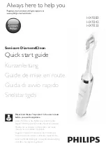 Philips Sonicare DiamondClean HX9333 Quick Start Manual preview