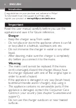 Preview for 6 page of Philips Sonicare EasyClean HX6511/35 Manual