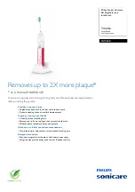 Philips Sonicare Essence HX5630/50 Specifications preview