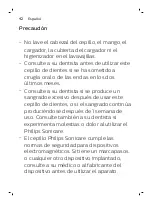 Preview for 42 page of Philips Sonicare FlexCare 900 Series User Manual