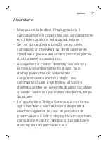 Preview for 77 page of Philips Sonicare FlexCare 900 Series User Manual