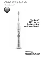 Philips Sonicare FlexCare+ 900+ Series User Manual preview