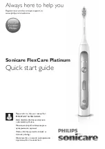 Philips Sonicare FlexCare Platinum HX9182/10 Quick Start Manual preview