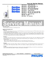 Philips Sonicare FlexCare Platinum Service Manual preview