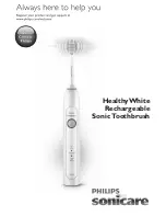 Предварительный просмотр 1 страницы Philips Sonicare HealthyWhite HX6711/02 User Manual