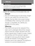 Preview for 4 page of Philips Sonicare PowerUp HX3100 Series Instruction Manual