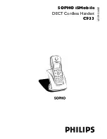 Philips SOPHO C933 User Manual preview