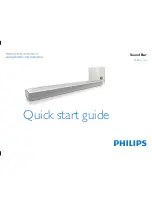 Philips SoundBar 2000 series Quick Start Manual предпросмотр