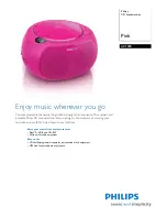 Philips Soundmachine AZ100C Brochure preview