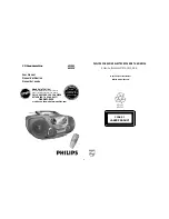 Philips SOUNDMACHINE AZ1325 User Manual preview