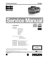 Philips Soundmachine AZ3067 Service Manual preview