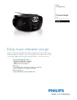 Предварительный просмотр 1 страницы Philips SOUNDMACHINE AZ382 Brochure