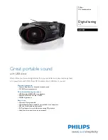 Philips Soundmachine AZ3831 Brochure preview