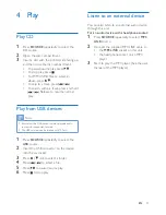 Предварительный просмотр 13 страницы Philips Soundmachine AZ3831 User Manual