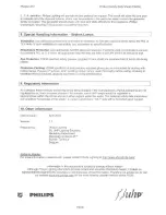 Preview for 4 page of Philips SP7205 Product Safety Data Sheet