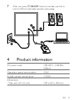 Предварительный просмотр 7 страницы Philips spa1330 12 User Manual