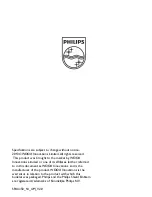 Предварительный просмотр 5 страницы Philips SPA4350 User Manual