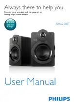 Предварительный просмотр 1 страницы Philips SPA6270BT User Manual