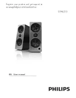 Предварительный просмотр 1 страницы Philips SPA8210 User Manual